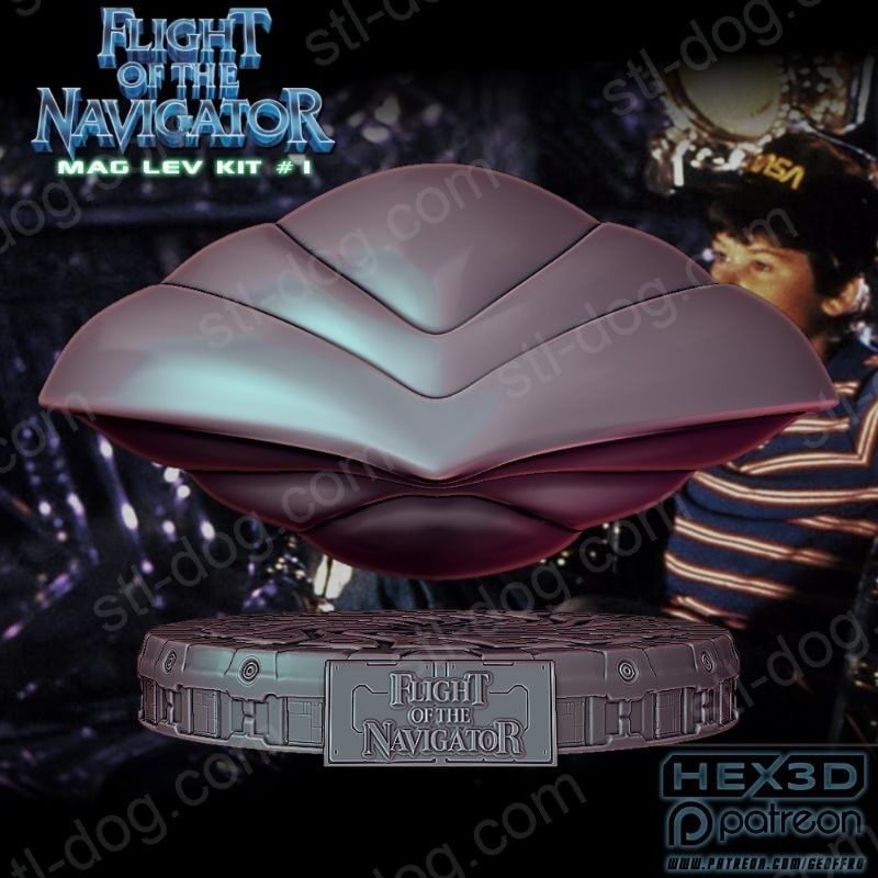 飞碟领航员(Flight of the Navigator)3D打印图纸